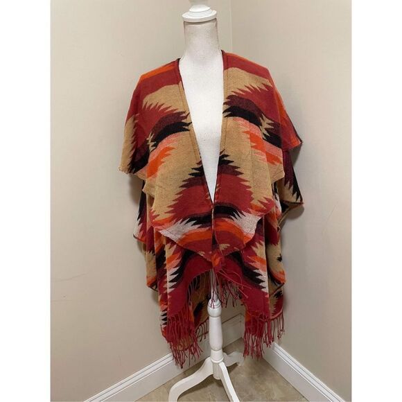 Free People Crossroads Oversized Poncho Size OS - Picture 3 of 7